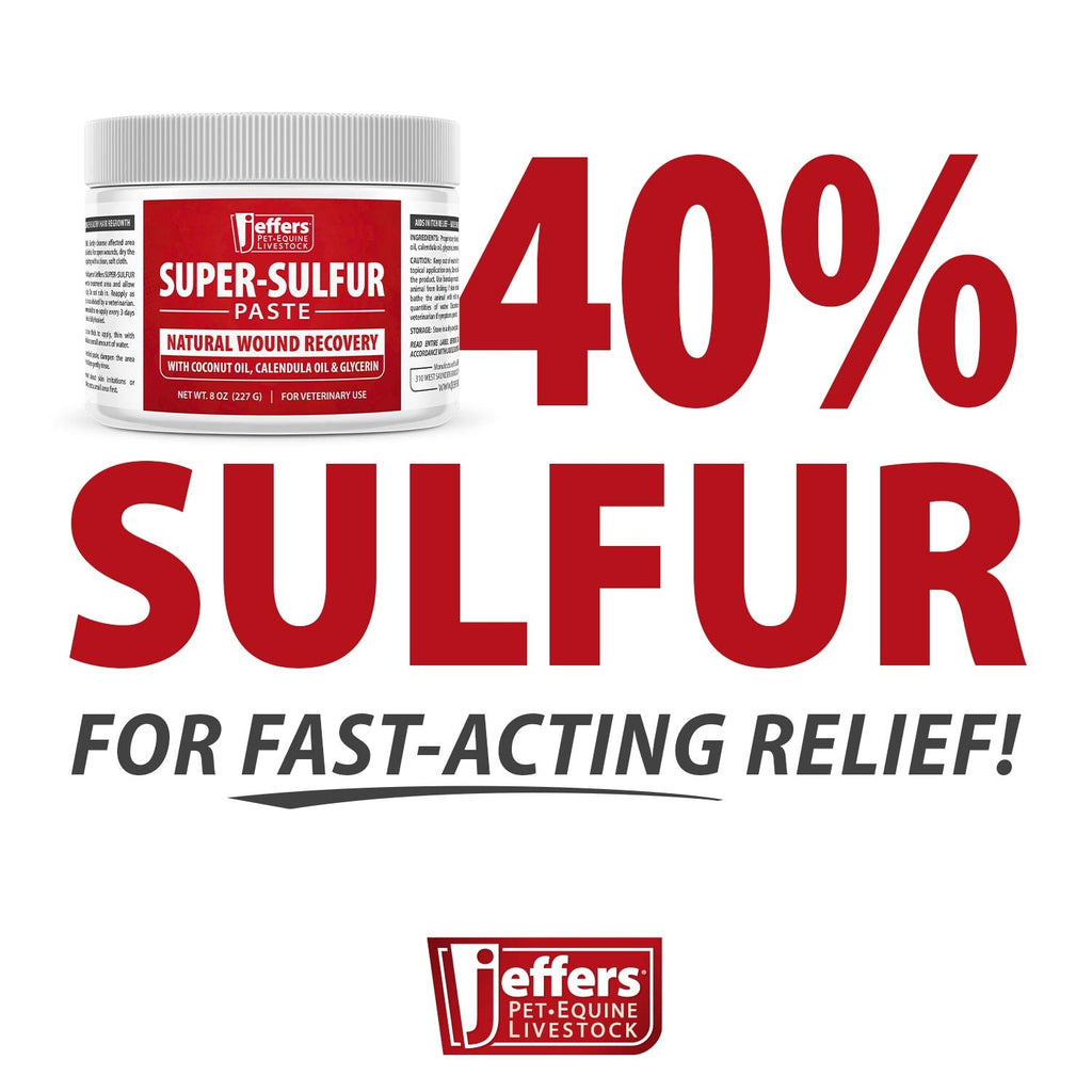 Jeffers Super-Sulfur Skin & Wound Healing Paste for Pets
