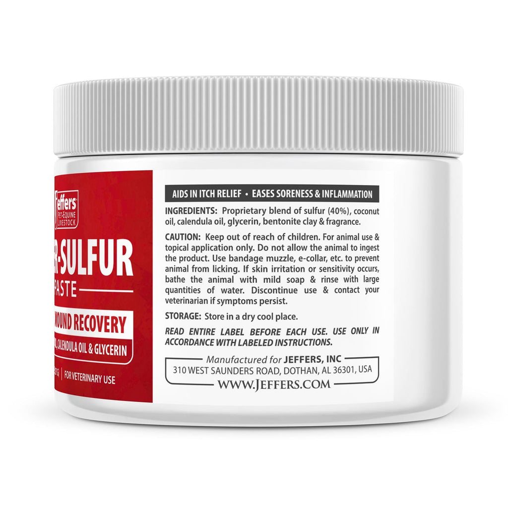 Jeffers Super-Sulfur Skin & Wound Healing Paste for Pets