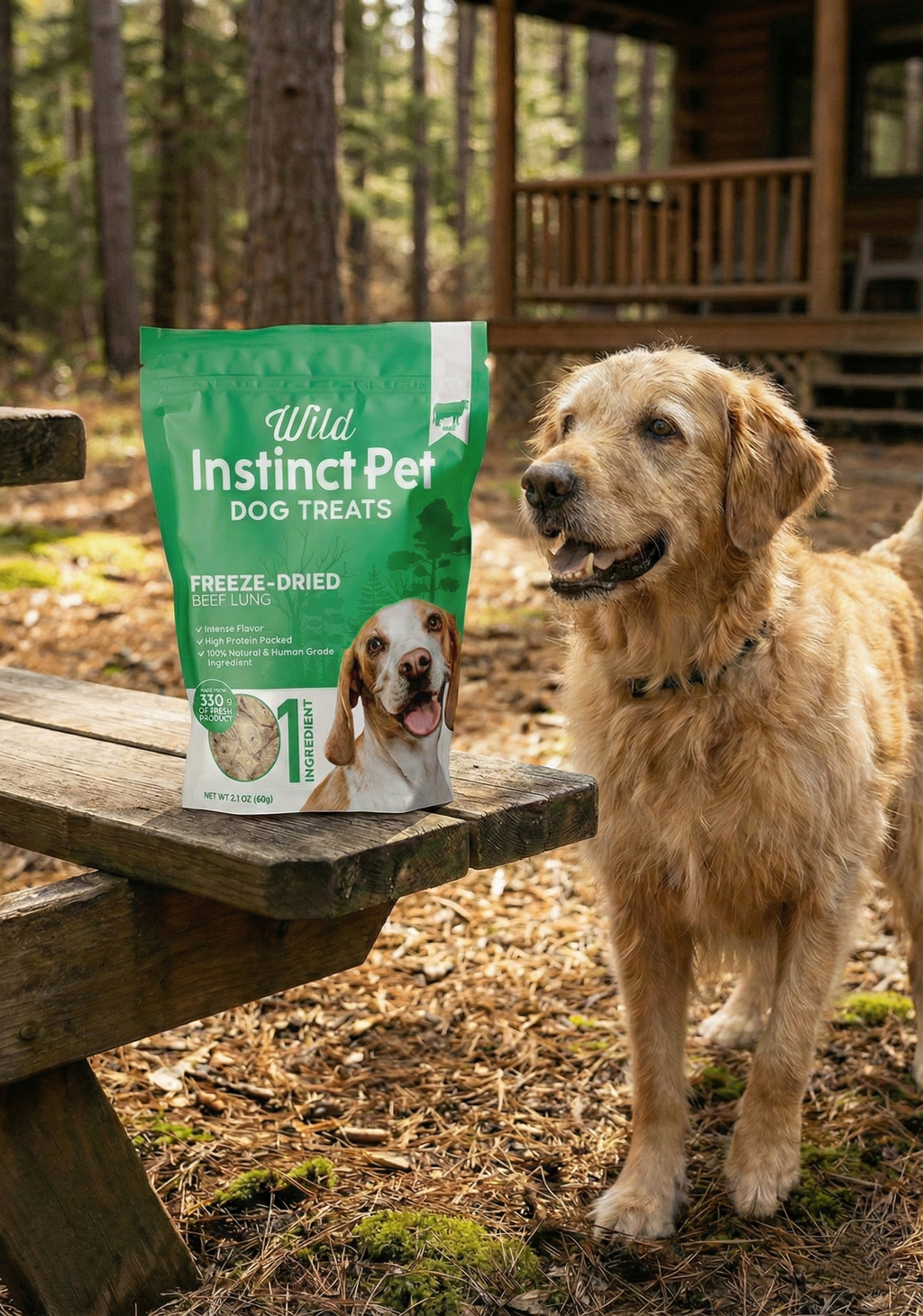 Freeze-Dried Beef Lung Dog Treats | Light, Crunchy, Single-Ingredient – Wild Instinct
