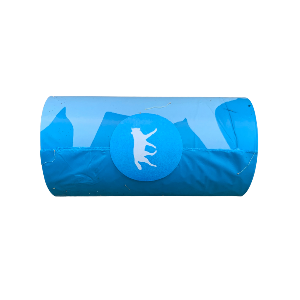 bio-based dog waste bags + bamboo dispenser