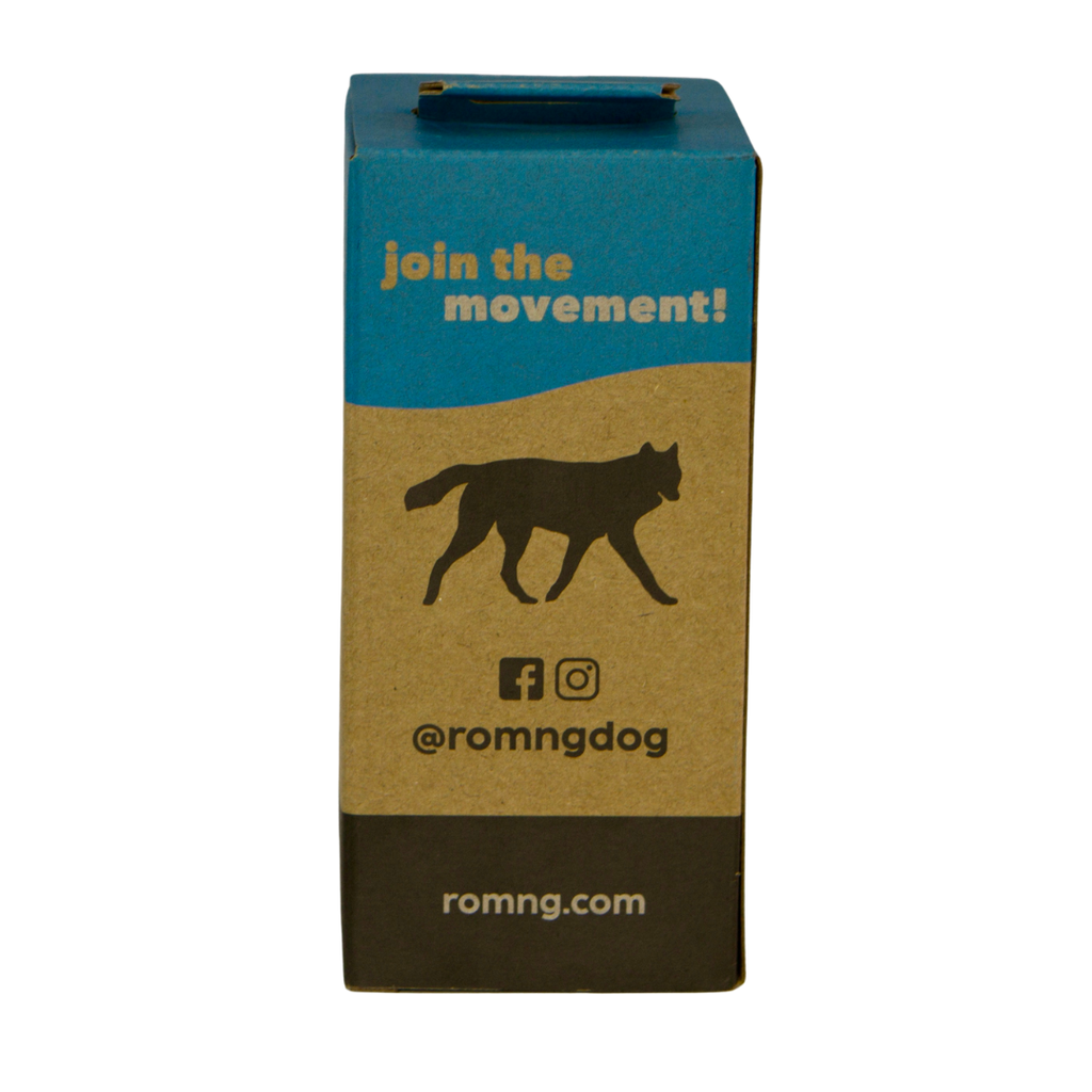 bio-based dog waste bags + bamboo dispenser