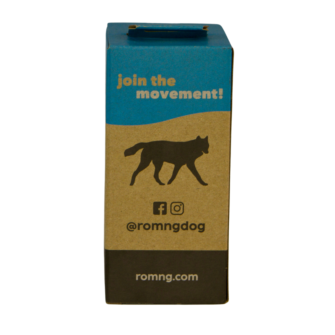 bio-based dog waste bags + bamboo dispenser