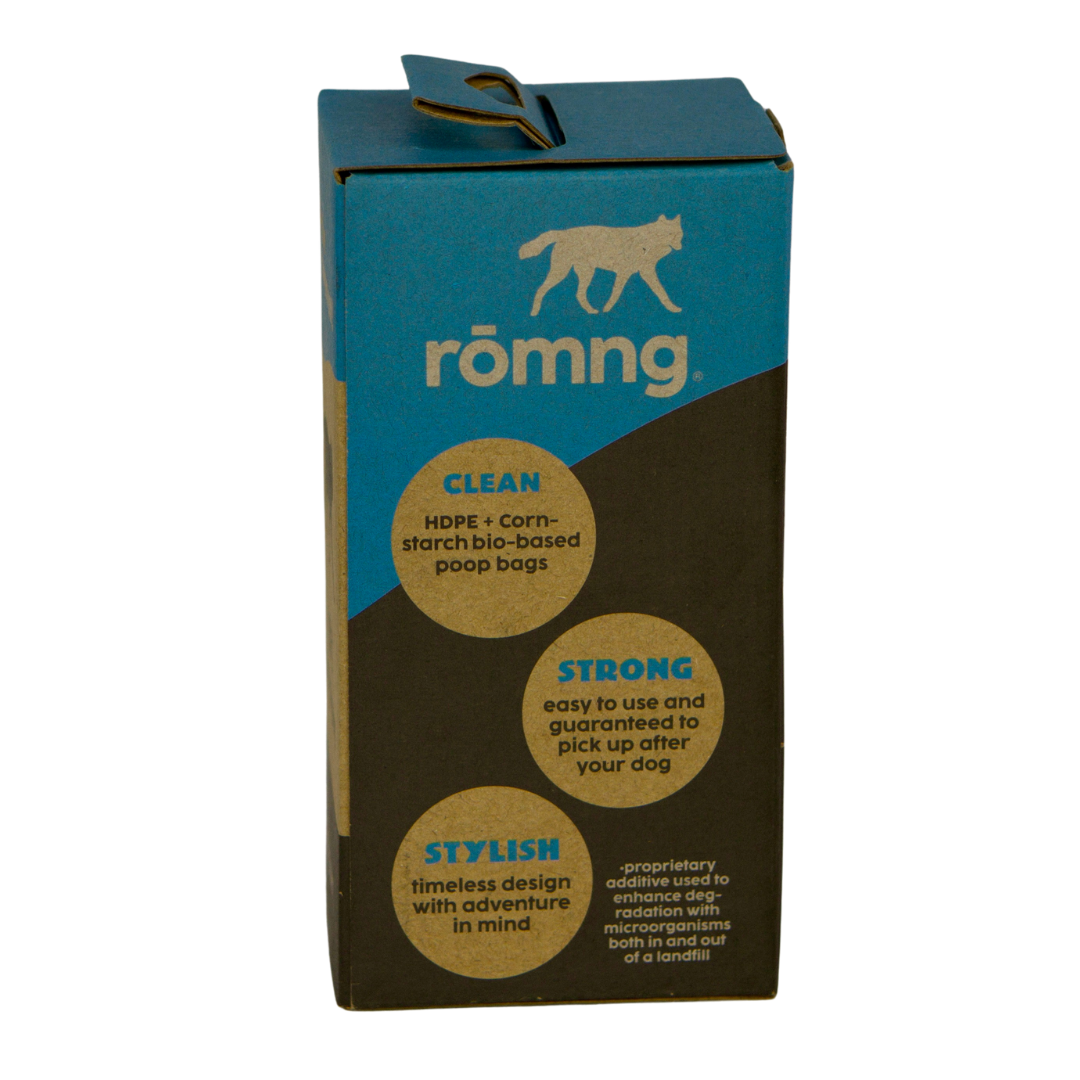 bio-based dog waste bags + bamboo dispenser