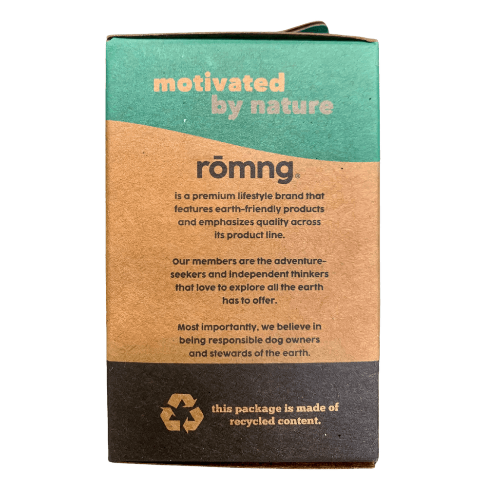 compostable plant-based dog waste bags + bamboo dispenser
