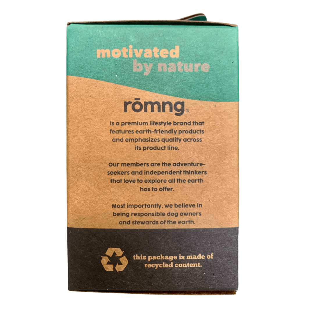 compostable plant-based dog waste bags + bamboo dispenser