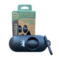 compostable plant-based dog waste bags + bamboo dispenser