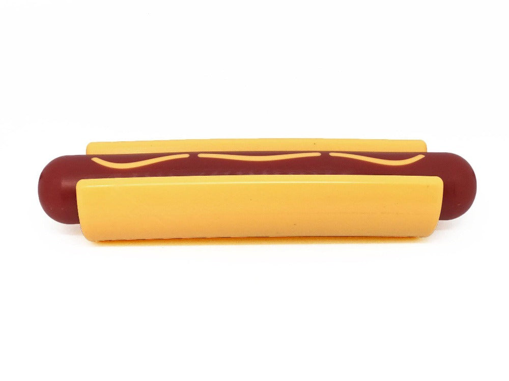 Hot Dog Dog Toy for Aggressive Chewers | American made