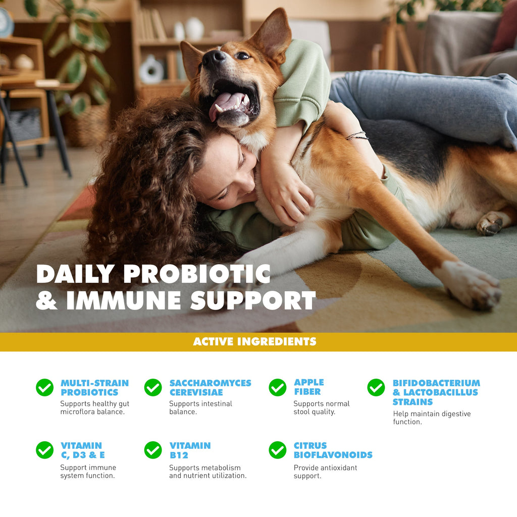 UBAVET Probiotics & Gut Health Powder | Immune Support for Dogs & Cats, 5.3oz