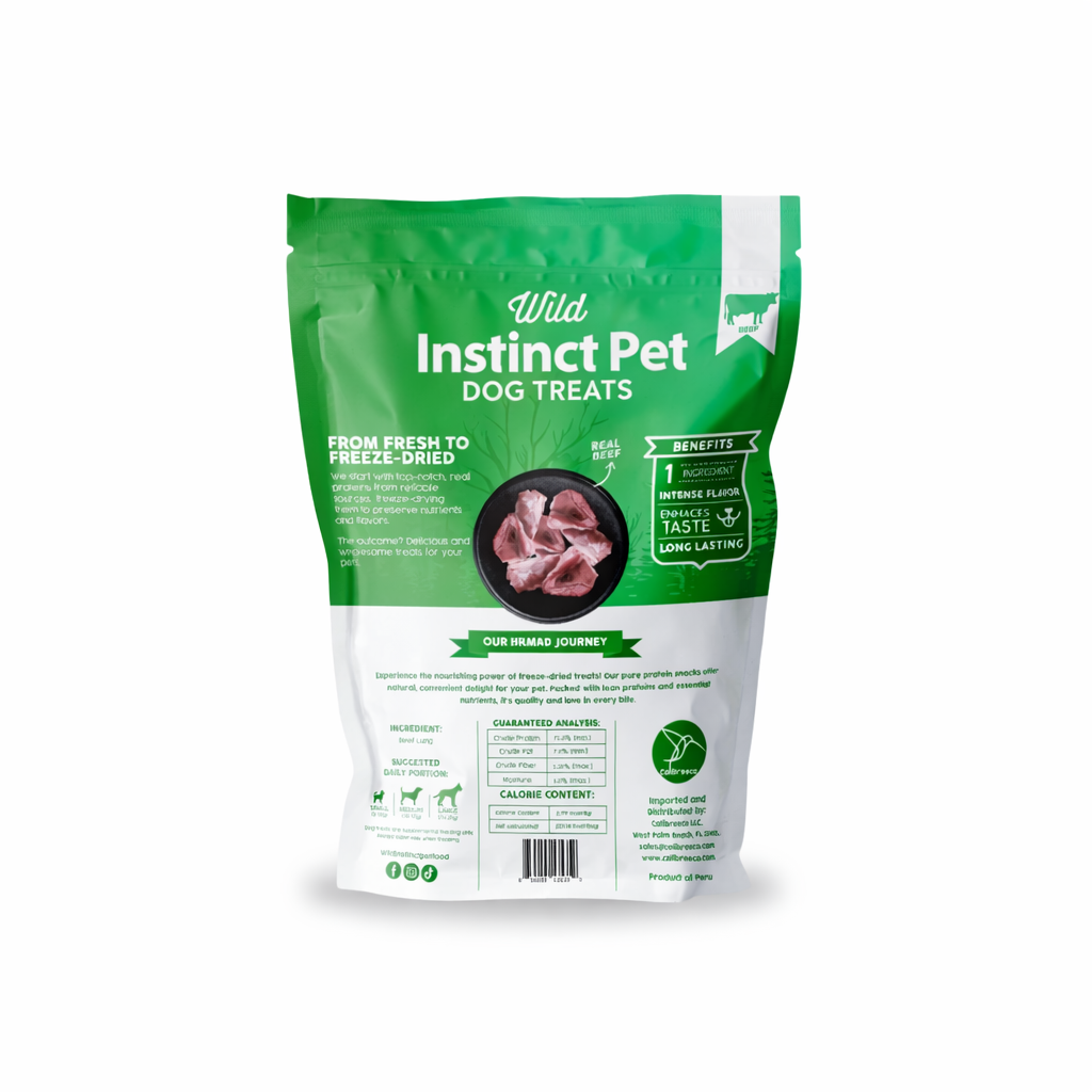 Freeze-Dried Beef Lung Dog Treats | Light, Crunchy, Single-Ingredient – Wild Instinct
