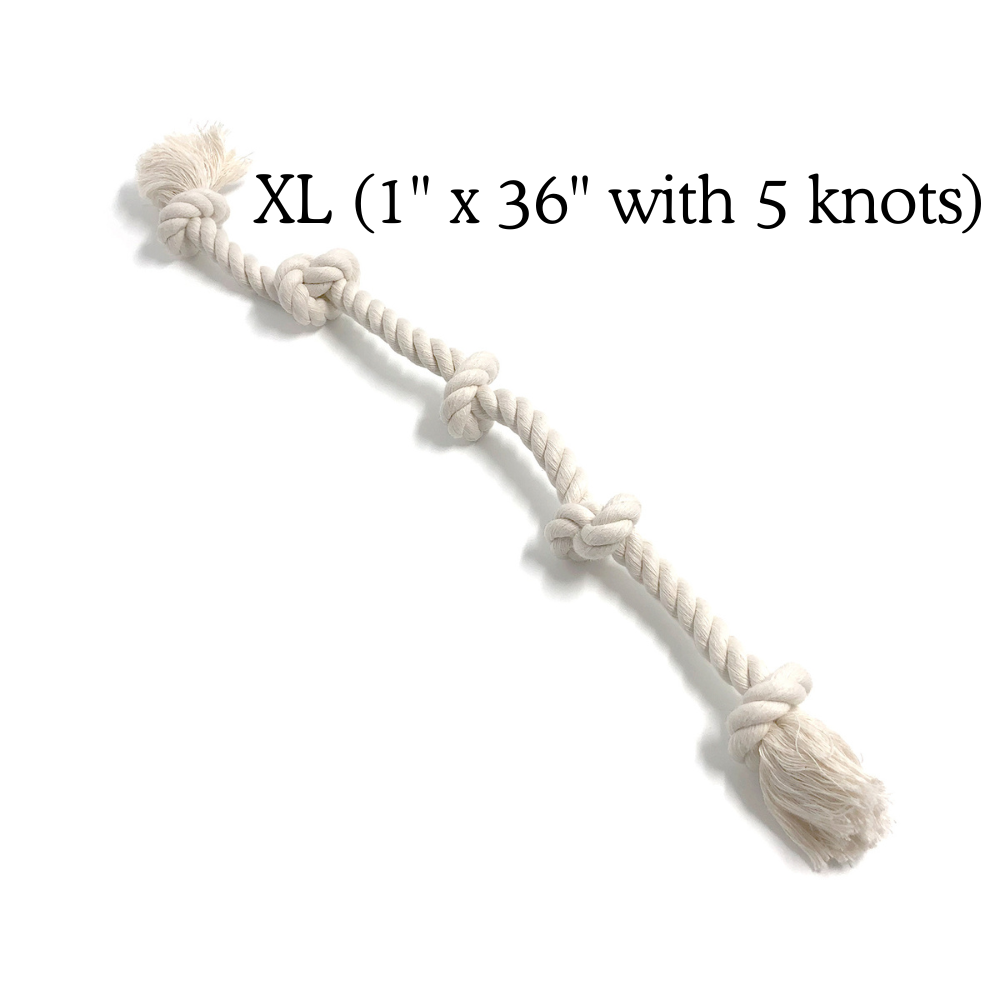 Boba & Vespa 100% Organic Cotton Rope Dog Toy